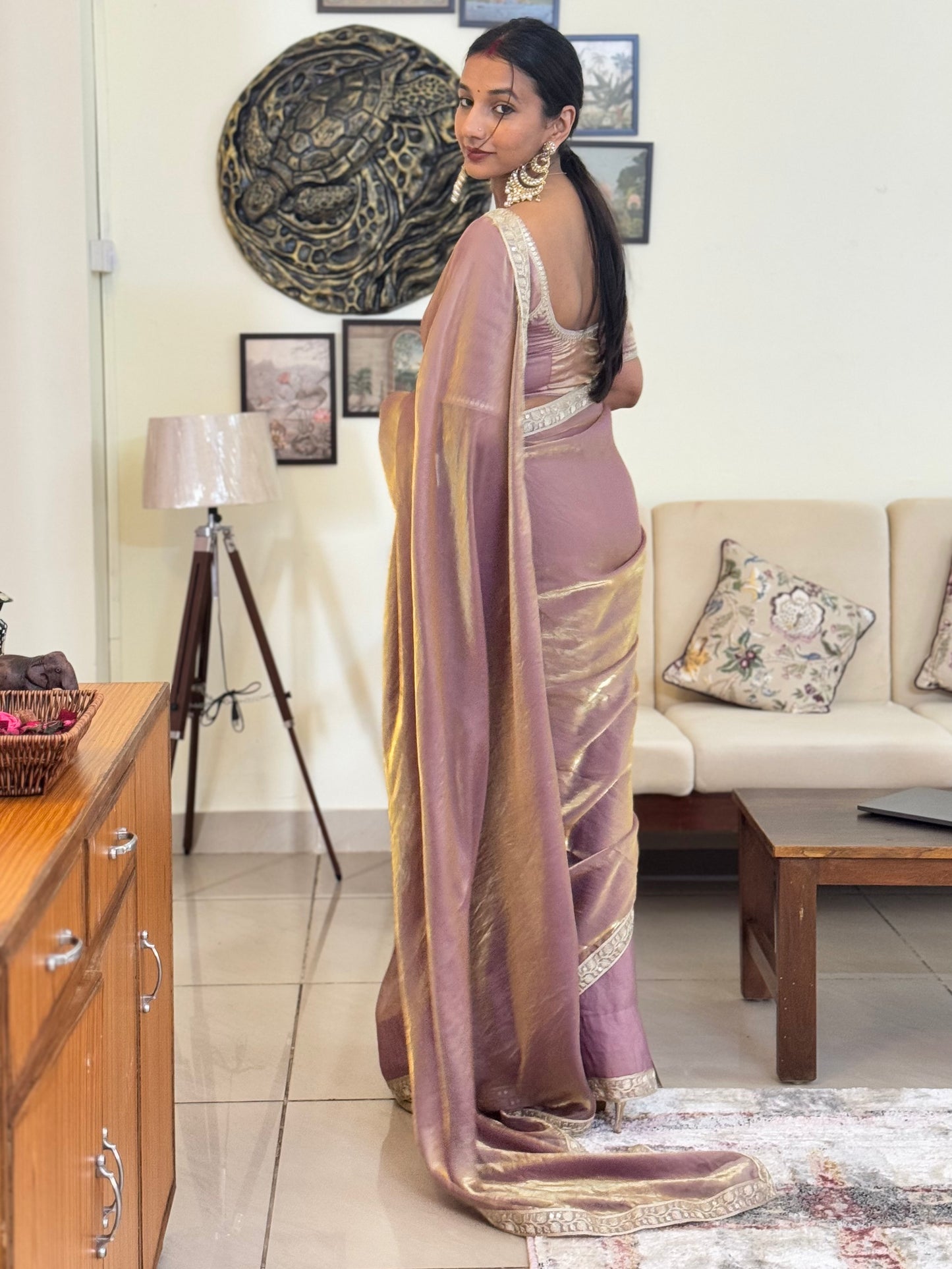MBA2043 Mastaani lilac 1 min saree and blouse