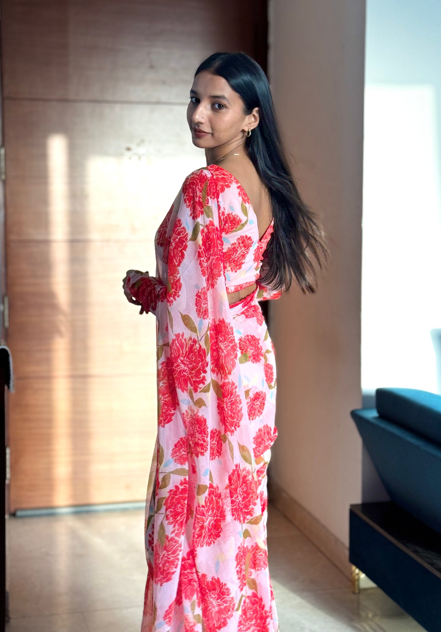 #MBA1961 Gulbahar 1 min saree and blouse