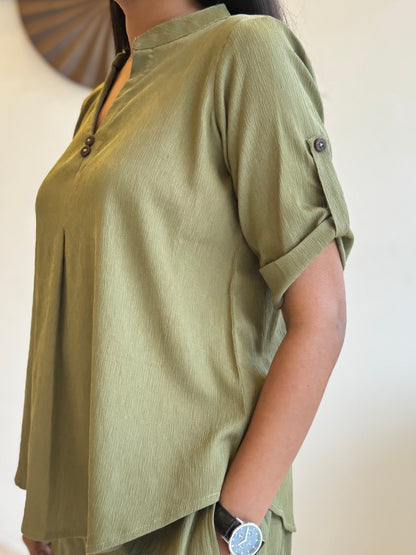 #MBA1809 Casual coord set- Pistachio