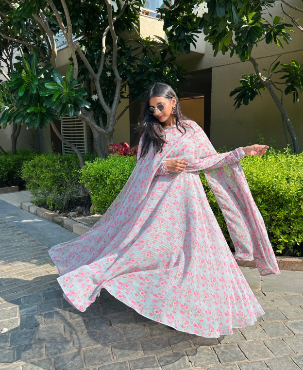 Gulmarg Anarkali and Dupatta