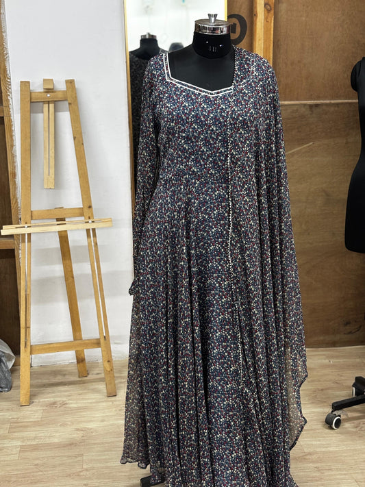 Anarkali with dupatta