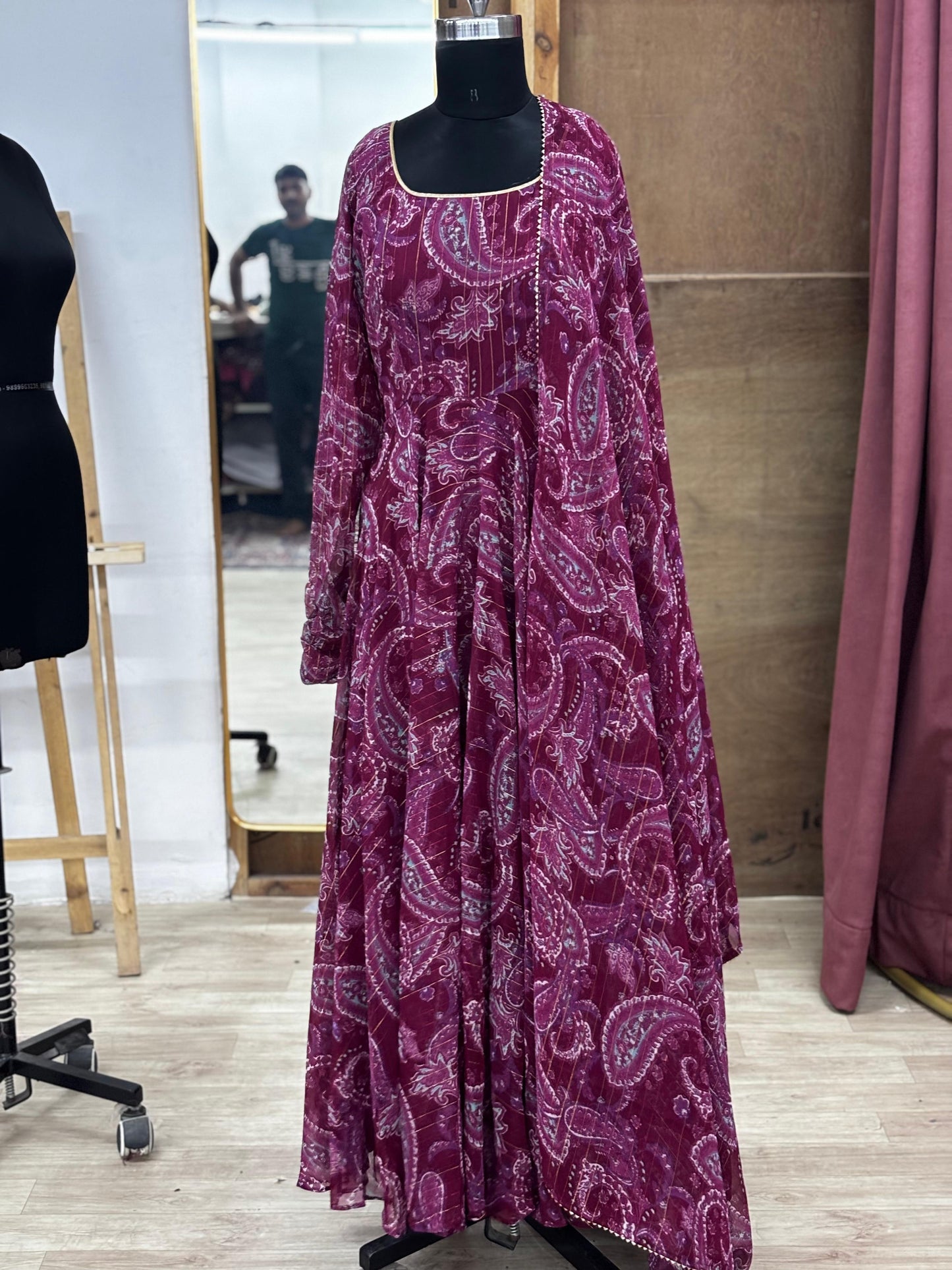 anarkali with dupatta