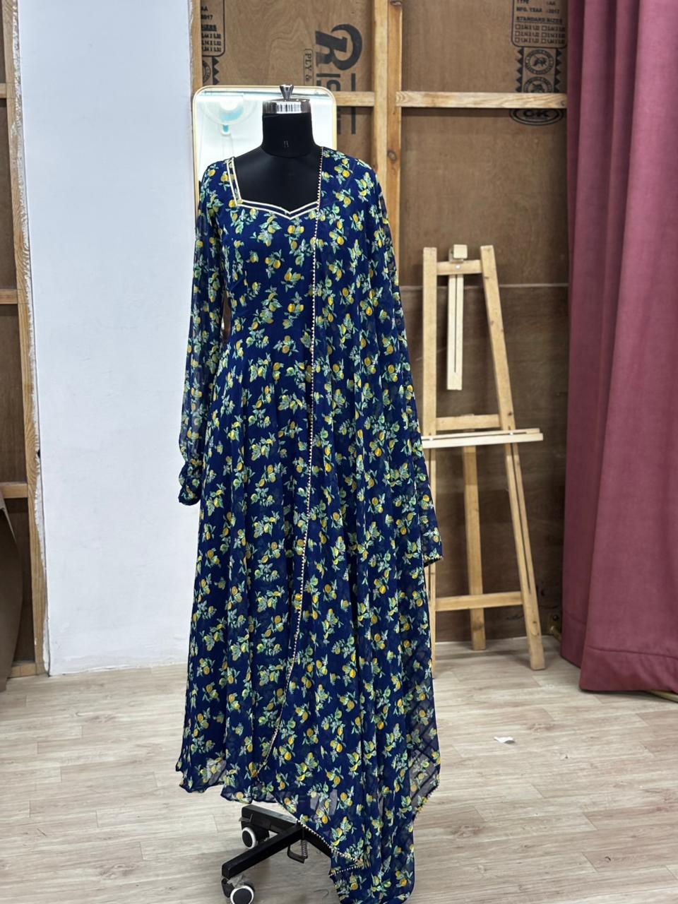 anarkali and dupatta