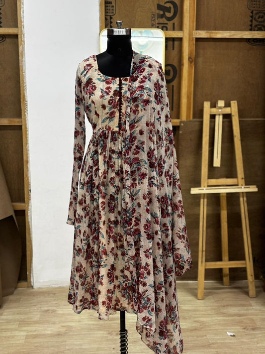 anarkali and dupatta